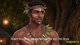 Desi Mature Beauty Meets Tribal Stud at Adivashi Festival - Ai Generated