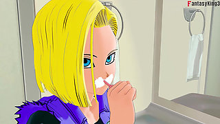 Kame Roshi Offers Help to Android 18 in Exchange for a Favor - Dragon Ball Zex Series