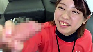 Asian honeys outdoor handjob