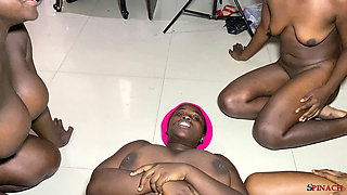 4!! Perverted African Sluts Femdom Piss and Spit Fun