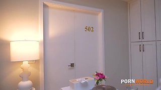 Brunette Businesswoman Desiree Dulce Orders BBC Room Service For No Strings Sex Session GP3251