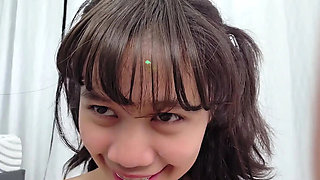 Insanely Alluring Asian Teen Gives Full Body Tour in POV Close-Up