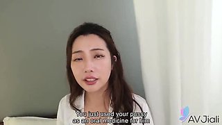 Busty Chinese Cici gets hard fucked in doggy style - big tits and moaning