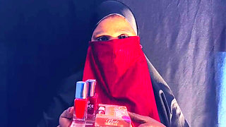 Desi Hijab Big Milk Sales Girl Leashed