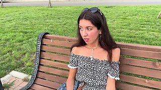 Hot Russian Student Gets Her Tight Pussy Filled by Three Big Cocks