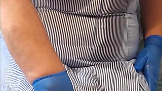 Naughty Nurse Julie - Oiled Tits & Bare Pussy Tease - 002-v-v-4-nurse-boobs