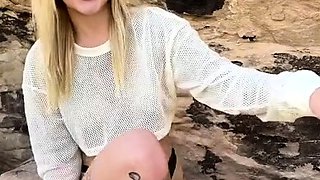 Amateur blonde teen casi james outdoor hardcore pounding