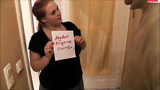 Amateur redhead slut gives a great pov blowjob