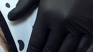 Cowprint Masturbation & Dripping Anal Fingering Orgasm