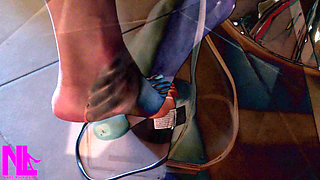 Me Sewing Barefoot on My Sewing Machine