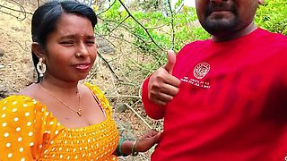 Desi village girl Permi Pooja outdoor forest sex - Hot bhabhi hardcore doggy style with devar in jungle
