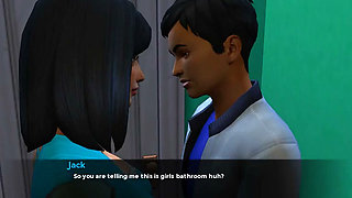 Insimology - Gameplay - Roleplay - Stepbrother Tooks Virginity of Stepsister at Bathroom