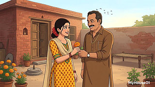 Indian Villege Women Romantic Video in Their Home Cartoon Video