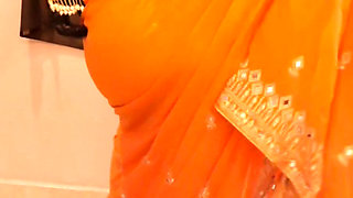 Young College Girl Strips