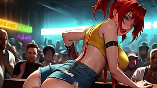 Redhead Misty Stops Playing Pokemon & Gets BBC'd In A Mosh Pit!!
