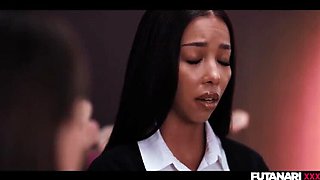 Lia Lin Loses Virginity to Famous Model Ellie Luna and Her Huge Cock