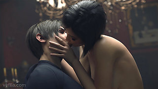 Ashley Graham's Wildest Resident Evil 4K Orgy - Leon, Ada, Claire & Ingrid All Fuck Hard