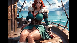 Viking Goddess Fucked on Drakkar Ai