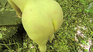 Completely Naked Through the Woods - Ass, Tits, Cunt Pounded