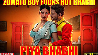 Unsatisfied Desi Bhabhi Takes Huge Black Cock from African Pizza Boy – Hot Hindi Sex Video
