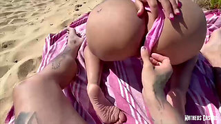 I Was Fucking a Latina Tourist on a Public Naturist Beach in Portugal