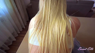 My GF's Stepmom Prefers Morning Sex Big Cock and Creampie Over Breakfast - Secret Elle