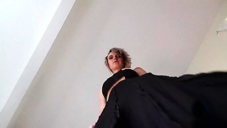 Flexible foot fetish masturbating with feet and hands