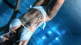 Underwater Swim at Night
