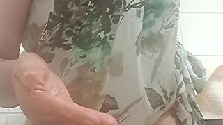 a moment of passion in the quick bathroom