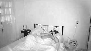 Chubby Pregnant Girlfriend Masturbates While I Spy on Her on Camera