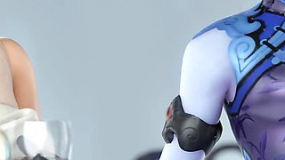 Ashe Pre-wedding Bustle Gone Wild with BBC - 3D Overwatch Animation