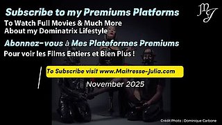 Mistress Julia Teases Cuckold Husband in Chastity with Heels & Pantyhose Before Date - Femdom Humiliation