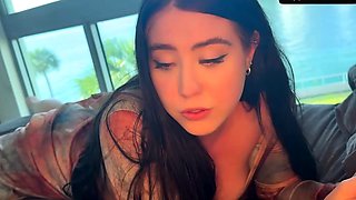 Hot Russian nymph left behind panties, now she's getting a