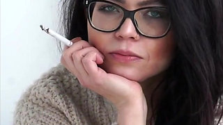 Smoking Cigarettes in Glasses