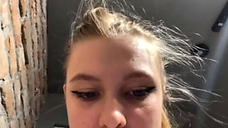 Extreme Squirting. Sitting on Cam and Fingering Anal