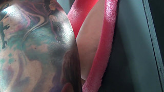 Reverse Gloryhole - Pussy & Asshole on Display - No Holes Barred