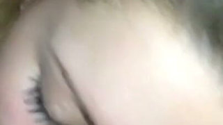 Blonde Rims Him, Takes Rough Deepthroat & Gets Her Pussy Pounded Before a Mouth Cumshot