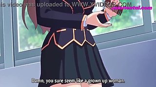 Virgin Redhead Stepsister Fucked by Stepbrother Using Time Stop Power - Anime Hentai