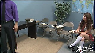 Slutty College Schoolgirl Gets Punished After Class