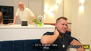 DADDY4K. Fuck me until he catches us!