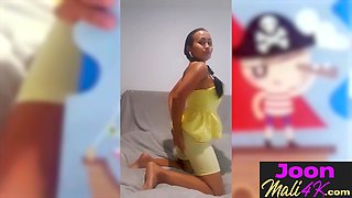 Big tits teen tries new big sex toy