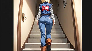 Parody. Android 18 Continues to Be a Big Dirty Slut Who Has Sex with Anyone!! Anime Hentai Waifu Animated