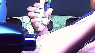 Car Session Feet Worship with @amazon_godess_ Footjob N Self Handjob Combo