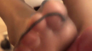 Teacher Suki Gives Pantyhose Footjob to a Naughty Student