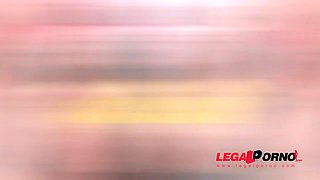 Silvia Dellai rough anal treatment with piss & double penetration