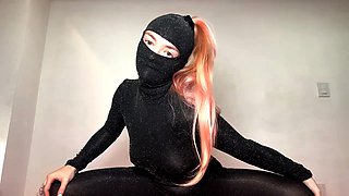 Catsuit, blond, femdom joi