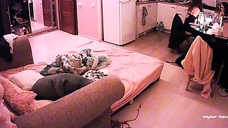 Big tit black amateur teen sucking some cock on cam