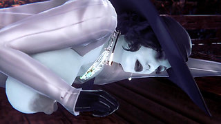 Alcina Dimitrescu Takes Anal Beads Dildo up Her Ass - Resident Evil Village Porn Parody