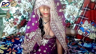 Newly wedded beautiful Bhabhi becomes bride by wearing a new saree I convinced Bhabhi to fuck me hard in Hindi Claire Vays