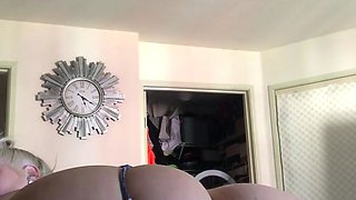 Blonde amateur babe fucking POV in public